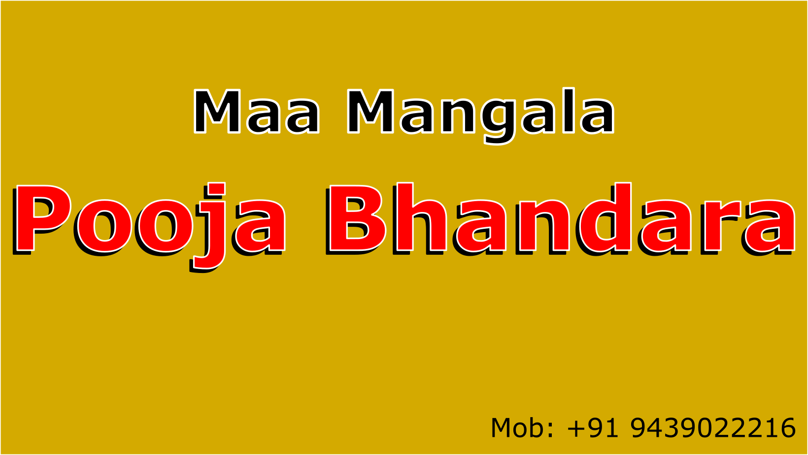 Maa Mangala Pooja Bhandara